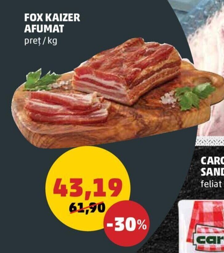 Penny Fox Kaizer Afumat 1 kg Ofertă