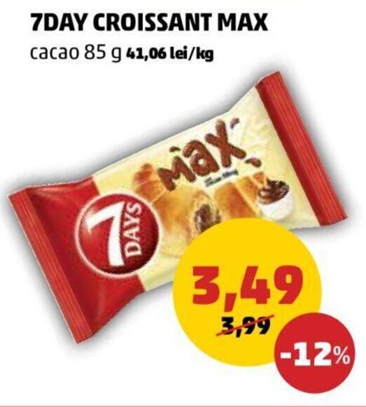 Penny 7Days Croissant Max 85 g Ofertă