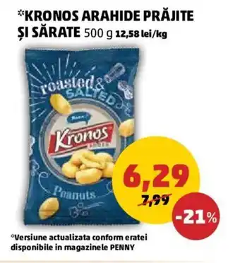 Penny Kronos arahide 500 g Ofertă