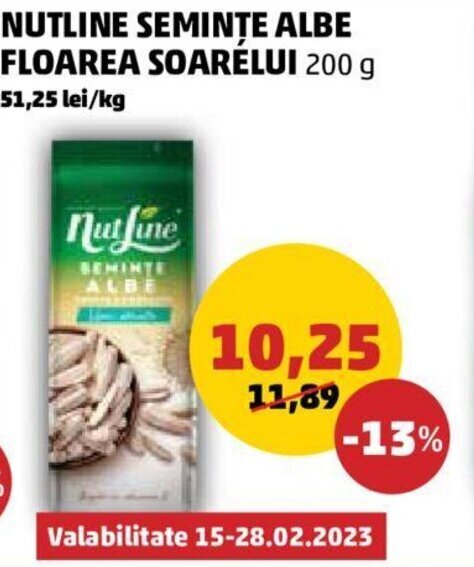 Penny Nutline semințe albe 200 g Ofertă