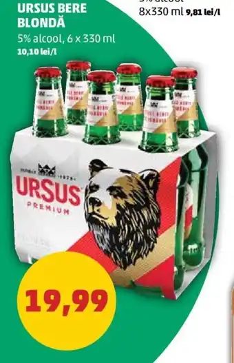 Penny Ursus Bere blondă 5% alcool Ofertă