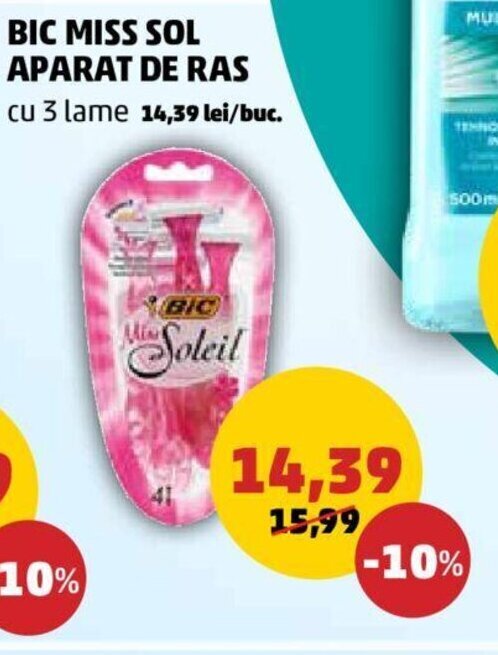 Penny Bic miss sol aparat de ras Ofertă