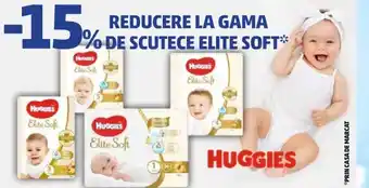 Penny Huggies Reducere la gama de scutece elite soft Ofertă