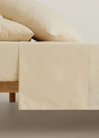 MANGO Cearșaf pentru pat din bumbac percal (300 de fire) 270x280 cm Ofertă