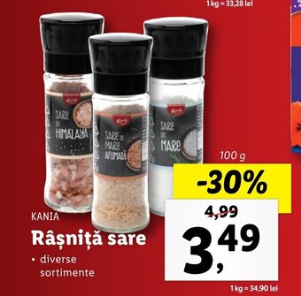 Lidl Kania râșniță sare 100g Ofertă