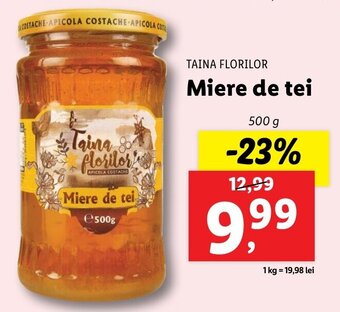 Lidl Taina florilor miere de tei 500g Ofertă