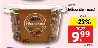 Lidl Belbake miez de nucă 250g Ofertă