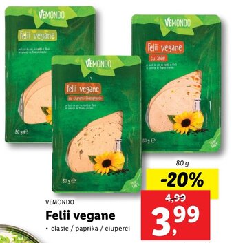 Vemondo felii vegane 80g