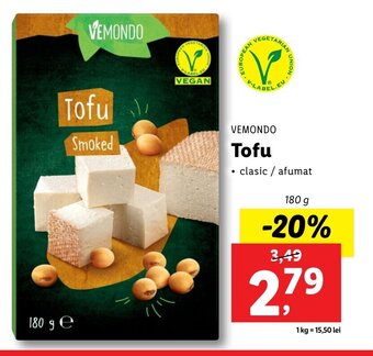 Lidl Vemondo tofu 180g Ofertă