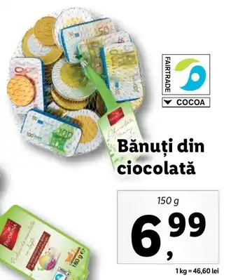 Lidl Favorina bănuți din ciocolată 150g Ofertă