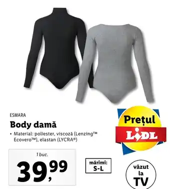 Lidl Esmara body damă 1 buc Ofertă