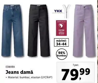 Lidl Esmara jeans damă 1 per Ofertă
