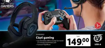 Lidl Silvercrest căști gaming 1 per Ofertă