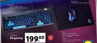 Lidl Silvercrest kit gaming 1 set Ofertă