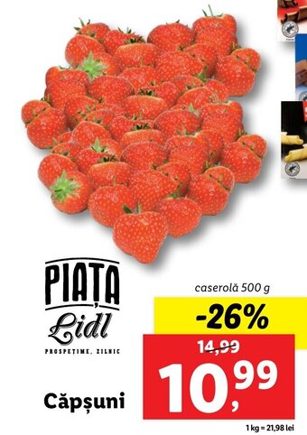 Lidl Lidl piața căpșuni caserolă 500g Ofertă