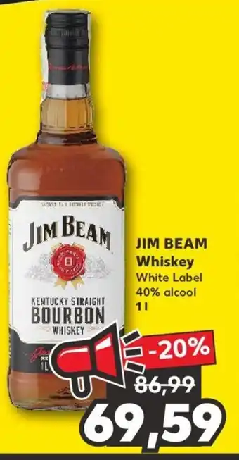 Jim beam whiskey 1l