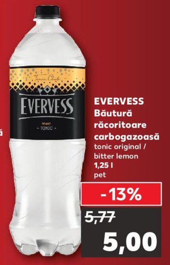 Kaufland Evervess băutură răcoritoare carbogazoasă 1.25l Ofertă