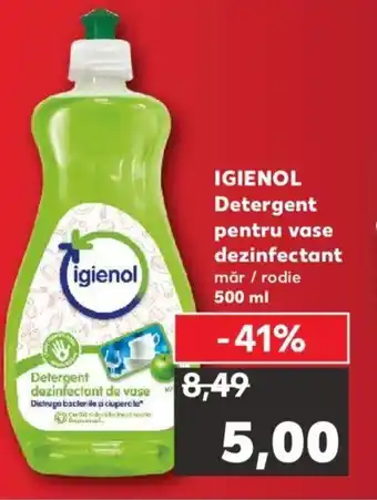 Kaufland Igienol detergent pentru vase dezinfectant 500ml Ofertă