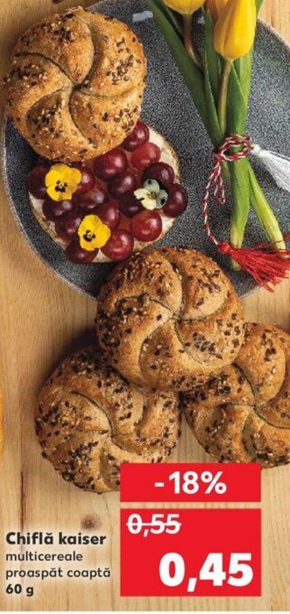Kaufland Chiflă kaiser 60g Ofertă