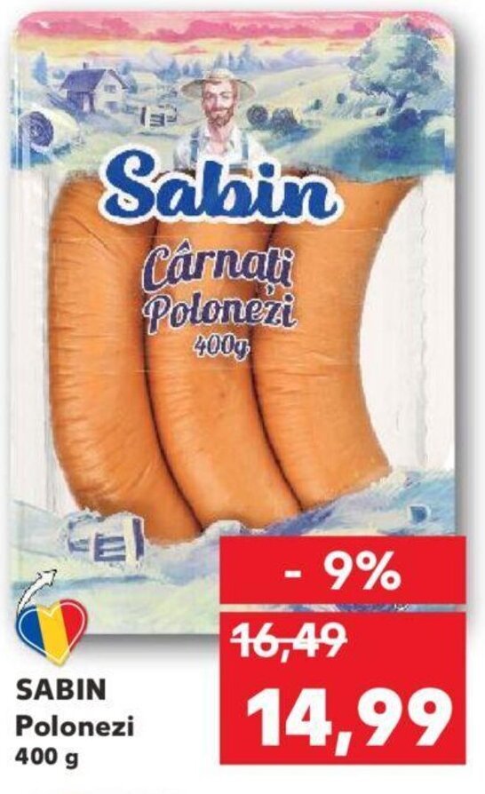 Kaufland Sabin polonezi 400g Ofertă