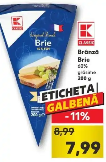 Kaufland Kaufland classic brânză brie 200g Ofertă