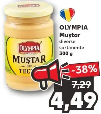 Kaufland Olympia muștar 300g Ofertă