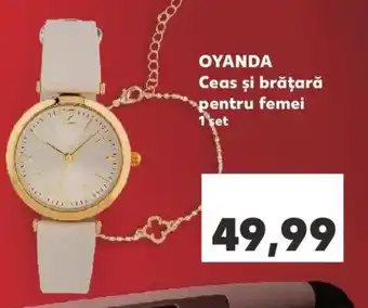 Kaufland Oyanda ceas și brățară pentru femei 1 set Ofertă