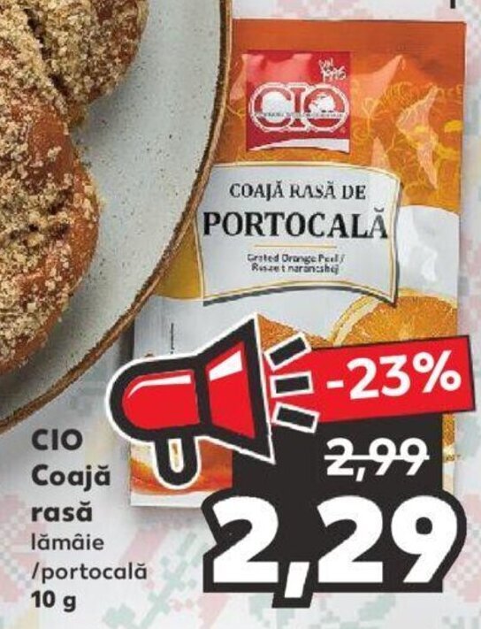 Kaufland Cio coajă rasă 10g Ofertă