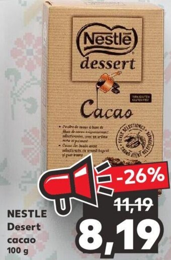Kaufland Nestle desert cacao 100g Ofertă