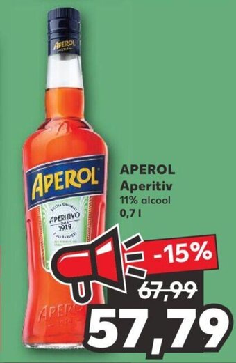 Kaufland Aperol aperitiv 0.7l Ofertă