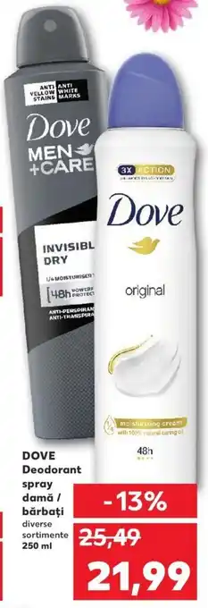 Kaufland Dove deodorant spray damă / bărbați 250ml Ofertă