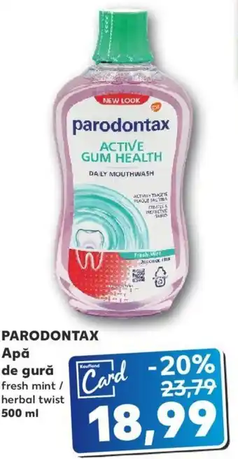 Kaufland Parodontax apă de gură 500ml Ofertă