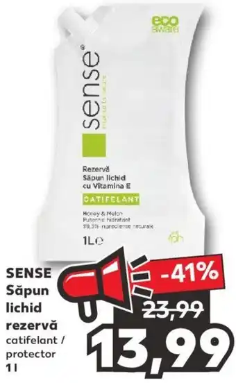 Kaufland Sense săpun lichid rezervă 1l Ofertă