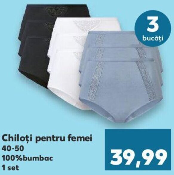 Kaufland Chiloți pentru femei 1 set Ofertă
