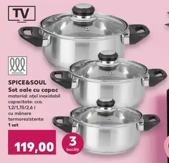 Spice&soul set oale cu capac 1 set