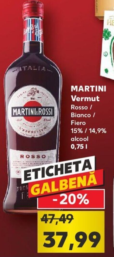 Kaufland Martini vermut 0.75l Ofertă