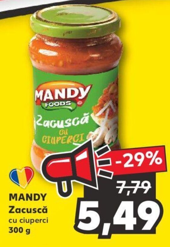 Kaufland Mandy zacuscă 300g Ofertă
