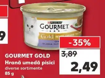 Kaufland Purina gourmet gold hrană umedă pisici 85g Ofertă