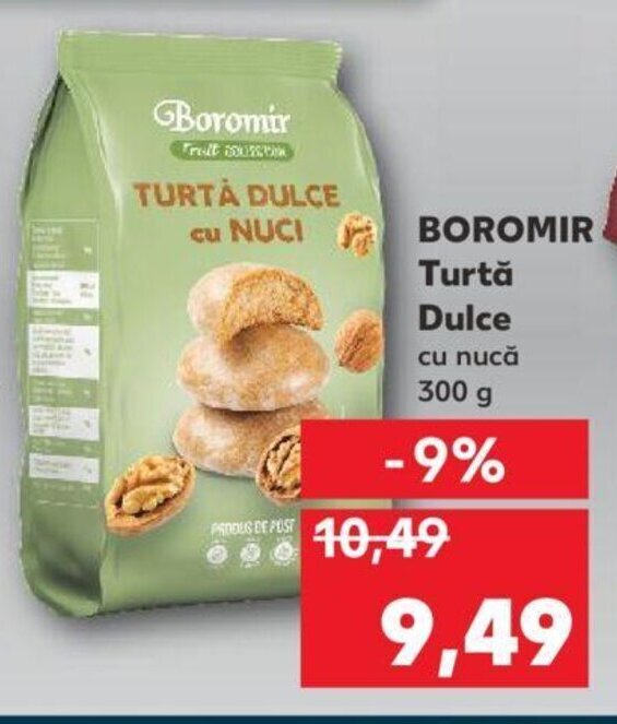 Kaufland Boromir turtă dulce 300g Ofertă