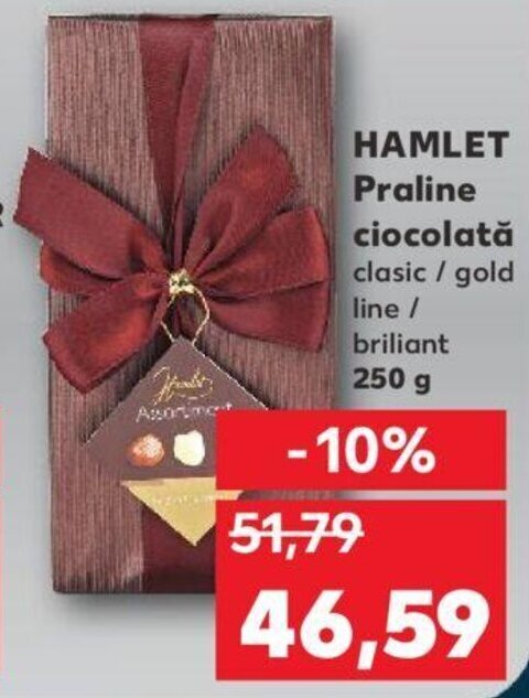 Kaufland Hamlet praline ciocolată 250g Ofertă