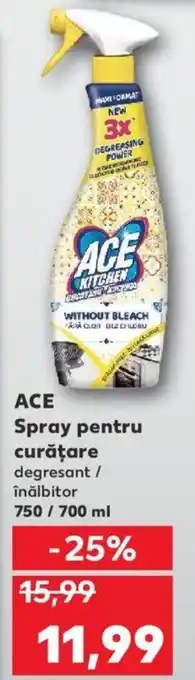 Kaufland Ace spray pentru curățare 750 / 700ml Ofertă