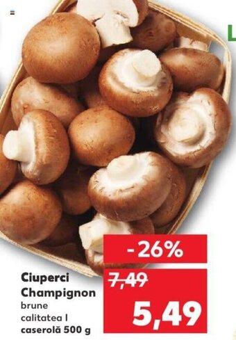 Kaufland Ciuperci champignon caserolă 500g Ofertă