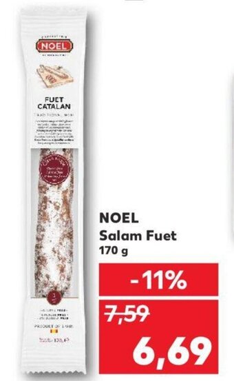 Kaufland Noel salam fuet 170g Ofertă