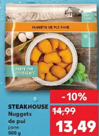 Kaufland Steakhouse nuggets de pui 500g Ofertă