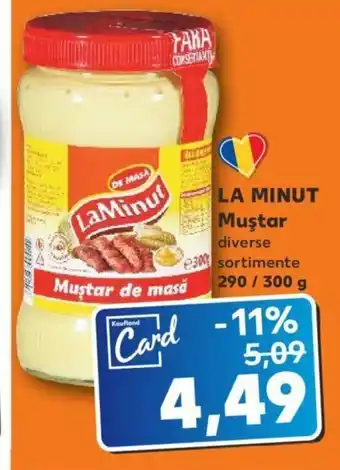 Kaufland La minut muștar 290 / 300g Ofertă