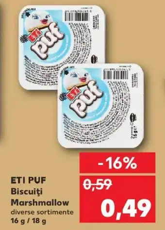 Eti puf biscuiți marshmallow 16 / 18g