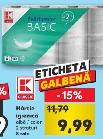 Kaufland Kaufland classic hârtie igienică 8 role Ofertă