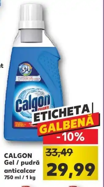 Kaufland Calgon gel / pudră anticalcar 750ml / 1kg Ofertă