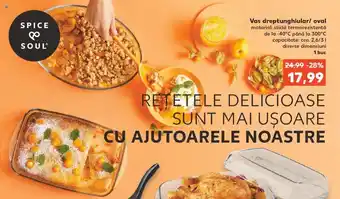 Kaufland Spice&soul vas dreptunghiular / oval 1 buc Ofertă