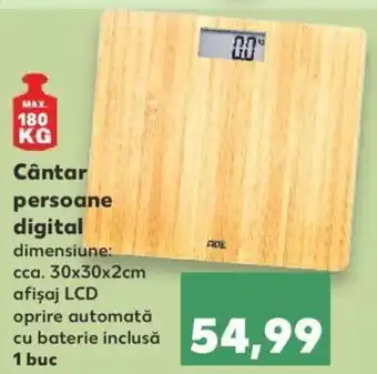 Kaufland Switch on cântar persoane digital 1 buc Ofertă